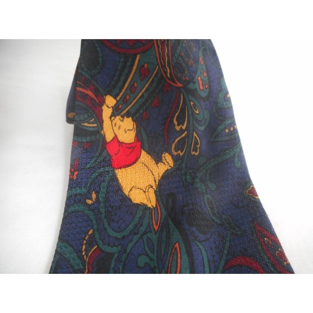 Vintage Disney Silk Paisley tie Tigger Pooh - Picture 5 of 7